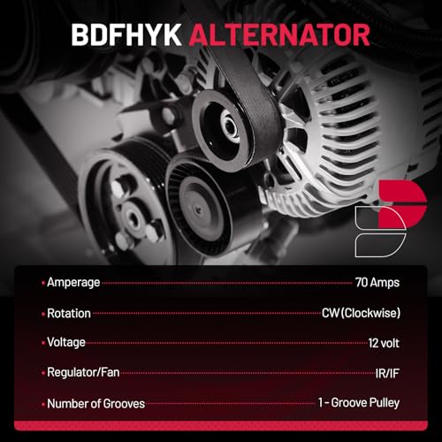 Image of BDFHYK 13778 Alternator Compatible with Nissan Frontier 2.4L l4 1998-2004