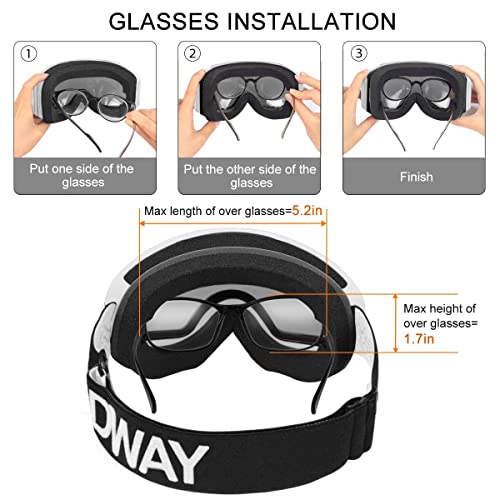 Findway Kids Ski Goggles, Kids Snow Snowboard Goggles For Boys Girls Youth Otg #TOP3
