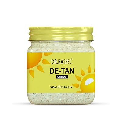 DR.RASHEL De-Tan Scrub For Face & Body (380 Ml) | Revitalizing Tan Removal || Cleanser,Dead Skin|| Blackhead Remover For