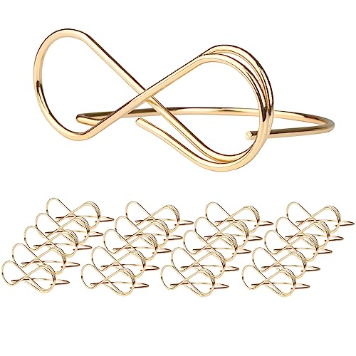20 Stück Gold Metall Hochzeit Tischkartenhalter, Sitzetiketten Tischkartenclips Kartenhalter, menükartenhalter für Tischdekoration, Hochzeit Party und Geburtstag