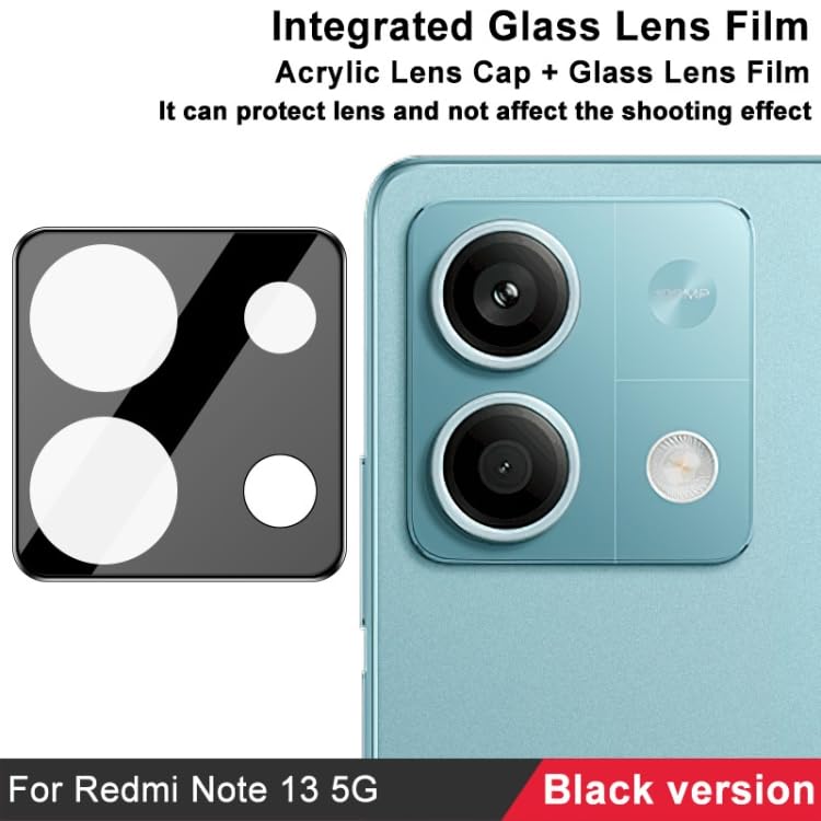 Image of Xmon Back Camera Lens Protector for Redmi Note 13 5G (1 Pack) Premium Camera Glass Protector Guard, Anti-Scratch, Ultra-Clear, Easy Installation