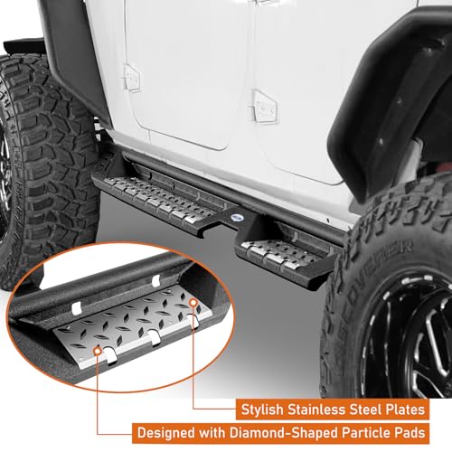 Estribos laterales para Jeep Wrangler JK 4 puertas miniatura 3