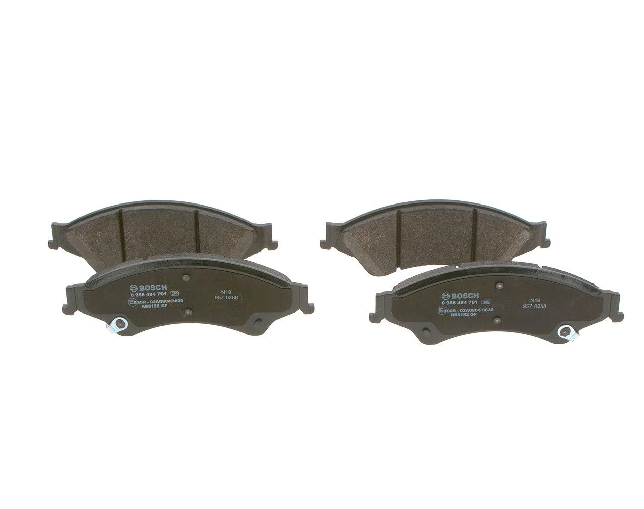 BOSCH Bremsbelagsatz, Scheibenbremse 0986494791
