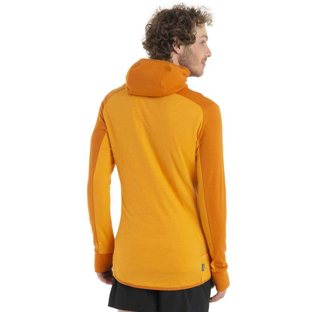 Icebreaker ZoneKnit Bluza z kapturem Ziemia/Solar/Cb S