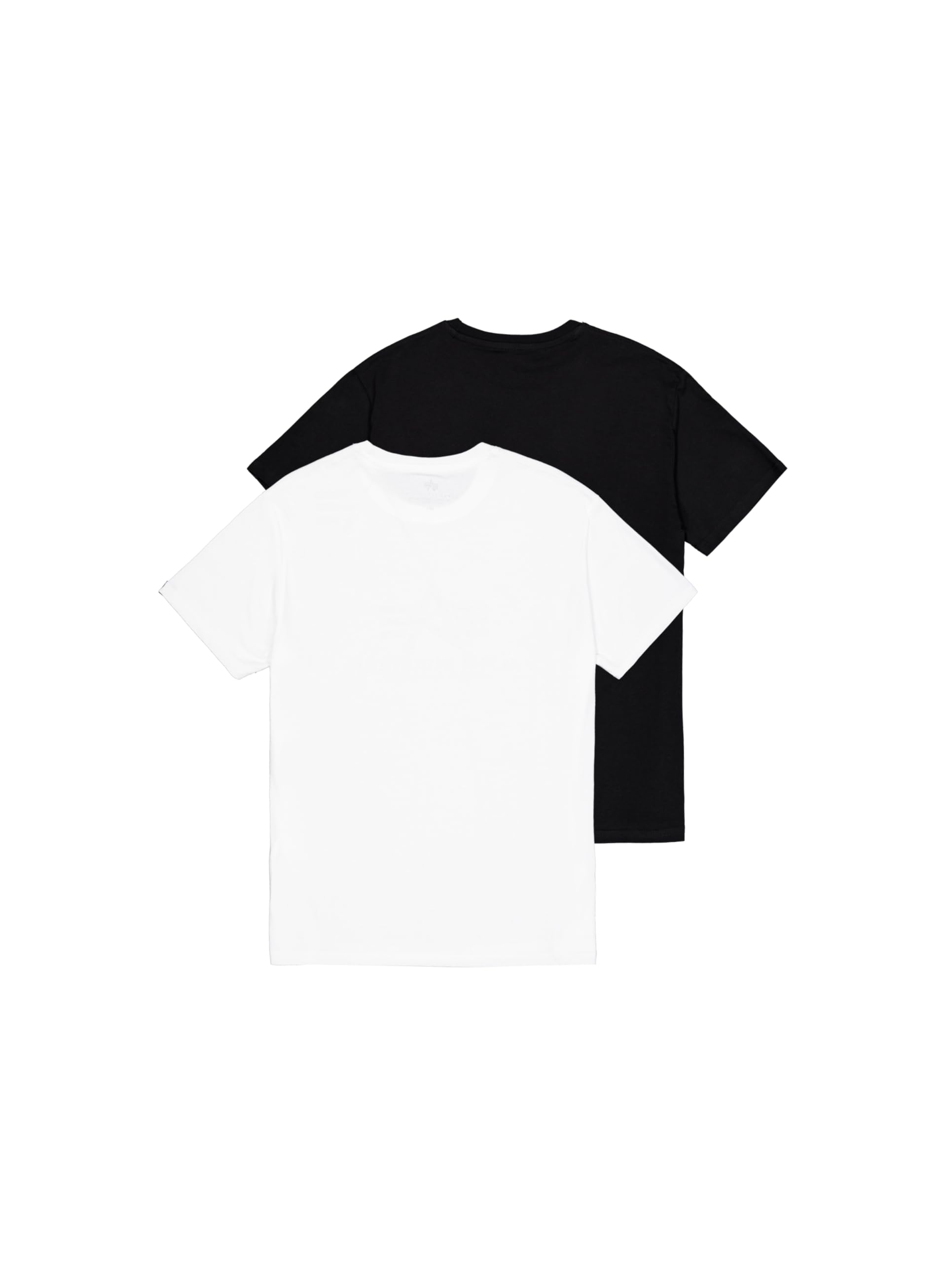 Alpha Industries Basic T 2 Pack T-Shirt für Herren Black/White – Ansicht 2