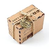 DIYI Boîte de Bonbons papier kraft Lot de 50 boîtes à dragées pour mariage Fête anniversaire   terre Ornements