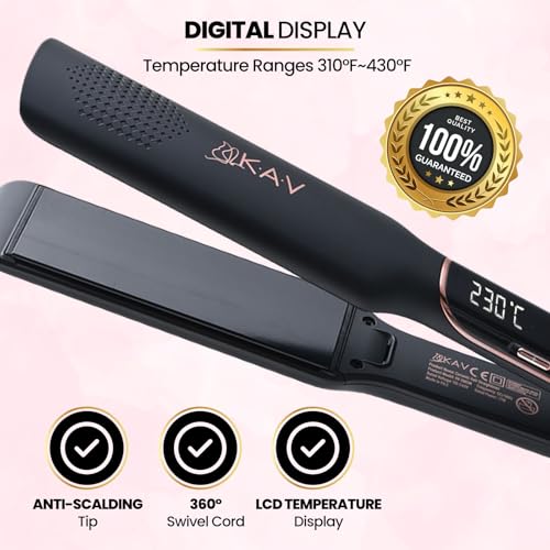 Plancha de Pelo Cerámica 1.75 pulg para Cabello Grueso y Rizado miniatura 3