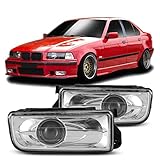 Winjet Performance Series for [1992 1993 1994 1995 1996 1997 1998 BMW 3 Series E36 318i 320i 323i 325i 328i] Driving Projector Fog Lights (Clear)