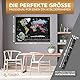 FENERO Weltkarte zum Rubbeln XXL [DIN A1] - aus exklusivem Kunststoff - Rubbel-Weltkarte Deutsch - Landkarte zum Rubbeln mit Marker, Plektrum & Täschchen - SILBER