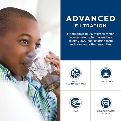 Image of GE Icemaker & Refrigerator System, Exterior Connection, Ice for Beverages, Reduce Chlorine Taste & Odor for Better Water, Replace Filter (FQK1K) Every 6 Months, GXRLQK (Pack of 4)