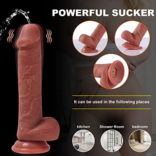 TDLPlus Realistischer Dildo Vibrator mit Squirting Wassersprüh funktion und 7 Vibrationsmodi, Silikon Analdildo mit Fernbedienung und Sperma Spritzfunktion,Sexspielzeug für Frauen Männer – Bild 6
