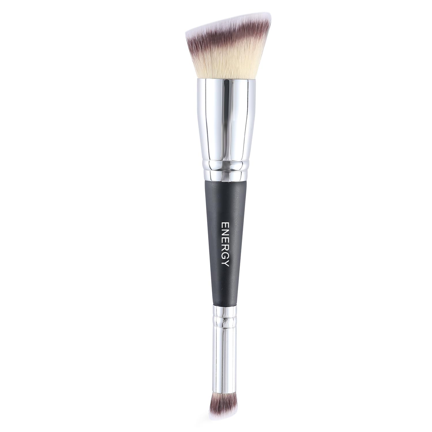 ENERGY Brocha de Base Inclinada 2 en 1 Grande y Pequeña, Brocha Corrector, Brocha Maquillaje Fluido