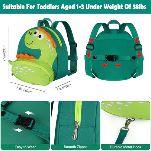 Accmor AC4605-HULAN Toddler Harness Backpack Leash, Cute Dinosaur Backpacks With Anti Lost Wrist Link, Cute Mini Child Backpack Wristband Tether Strap And Protection Leashes thumb #1