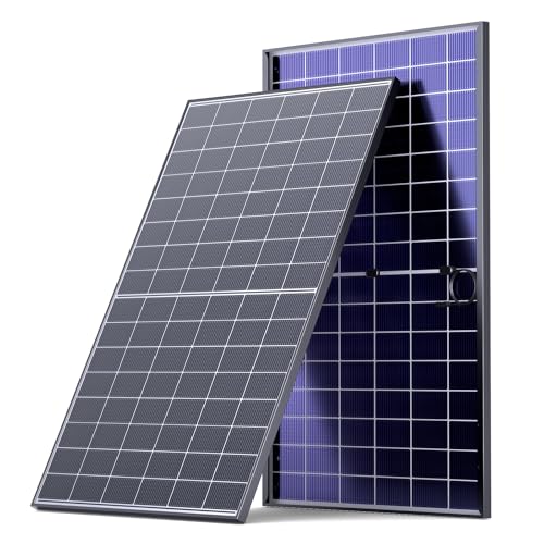 Image of 450W Bifacial Solar Panel, N-Type 16BB Solar Cells | Up to 25% High Efficiency, Anti-Shade Dual-Module Design, Double-Glass Construction, for Home Rooftops, RVs, and Off-Grid