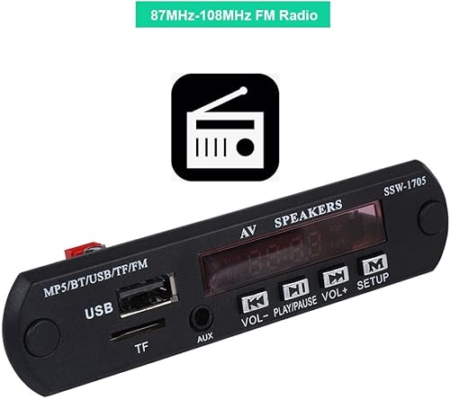 Miniatura 3 de Wendry Reproductor MP5 Bluetooth, 1280 x 720 HD reproductor MP5 SSD estéreo Bluetooth reproductor MP5 con entrada FMAUXcontrol remoto para altavoz,