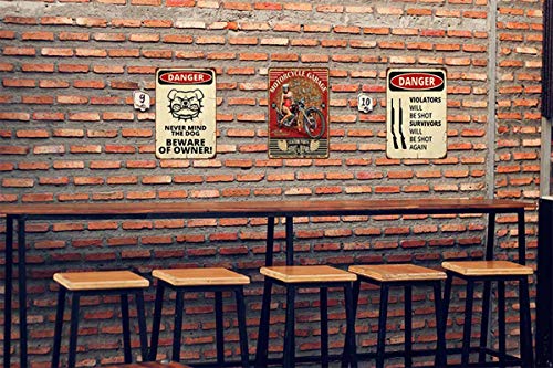 Aoyego Pin Up Girl Motorcycle Tin Sign,Motor Garage Red Black Vintage Metal Tin Signs For Cafes Bars Pubs Shop Wall Decorative Funny Retro Signs For Men Women 8X12 Inch #TOP3