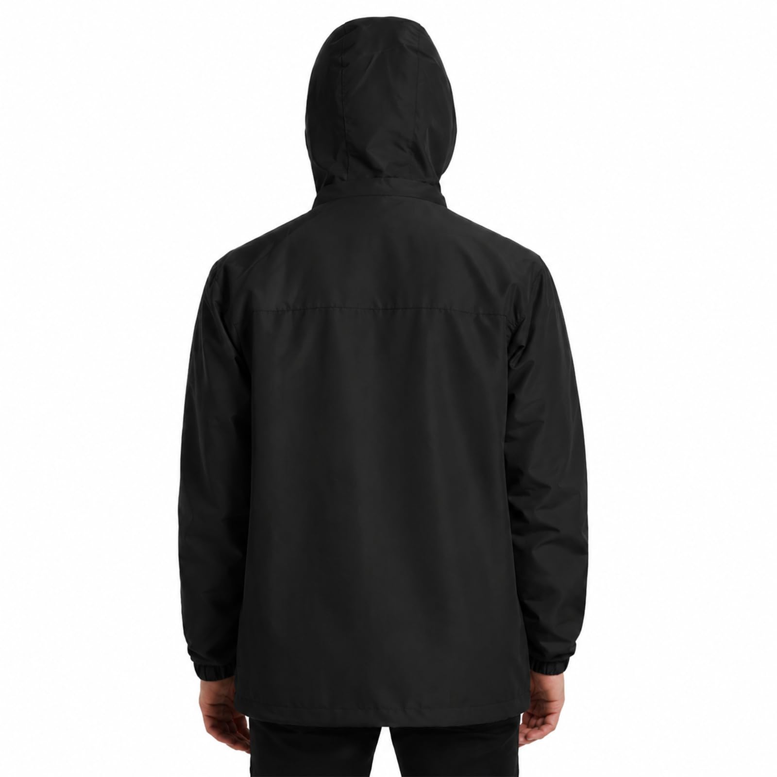 Regenjacke Herren Wasserdicht Atmungsaktiv Regenmantel Herren Wasserdicht Outdoorjacke Windbreaker mit Abnehmbarer Kapuze Leichte Regenjacke Herren für Wandern Reisen