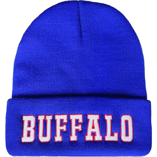 Zihogrc Football Fans Embroidered Beanie Knit Hat for Men Women Winter Hat
