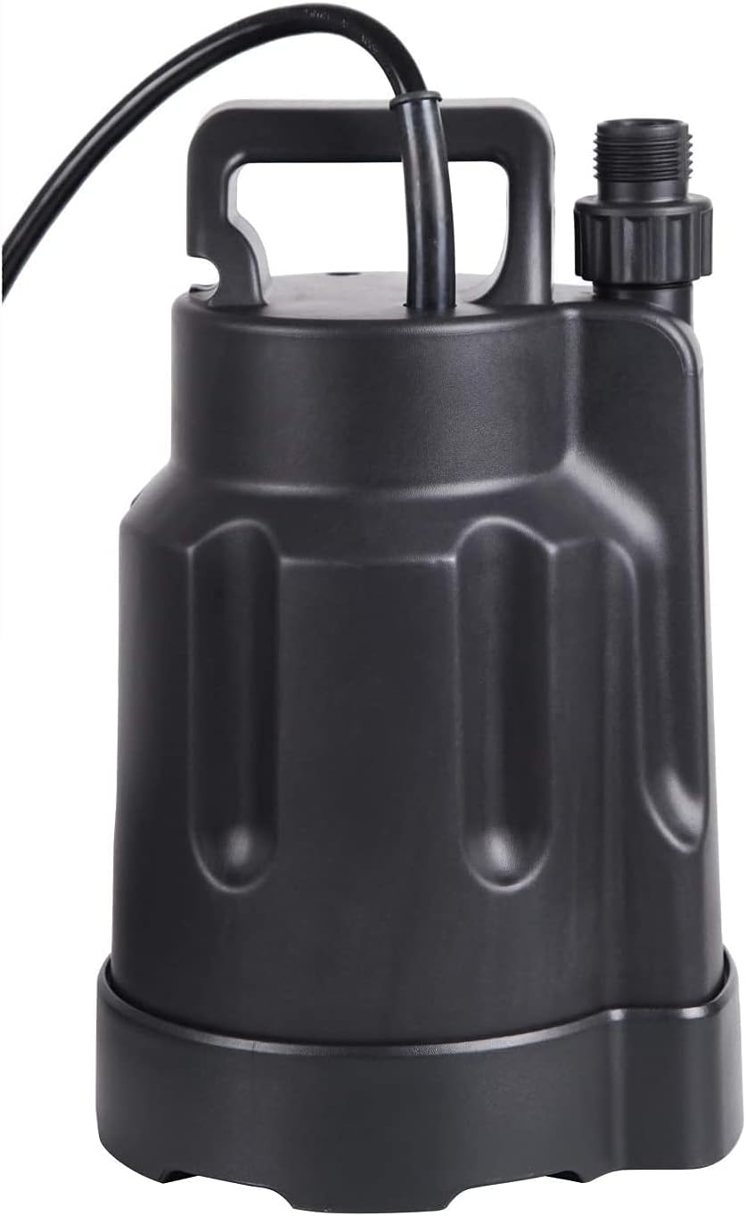 Trupow 1/4 HP 1850GPH Electric Submersible Utility Water Pump Pond Home Garden Swimming Pool Pump for Clean Water : Patio, Lawn & Garden