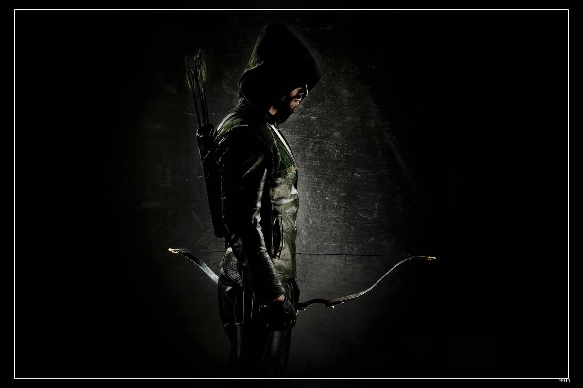 POSTERDADDY Arrow Oliver Queen Green Arrow Stephen Amell Matte Finish Paper Poster Print 12 x 18 Inch (Multicolor) PD-9041