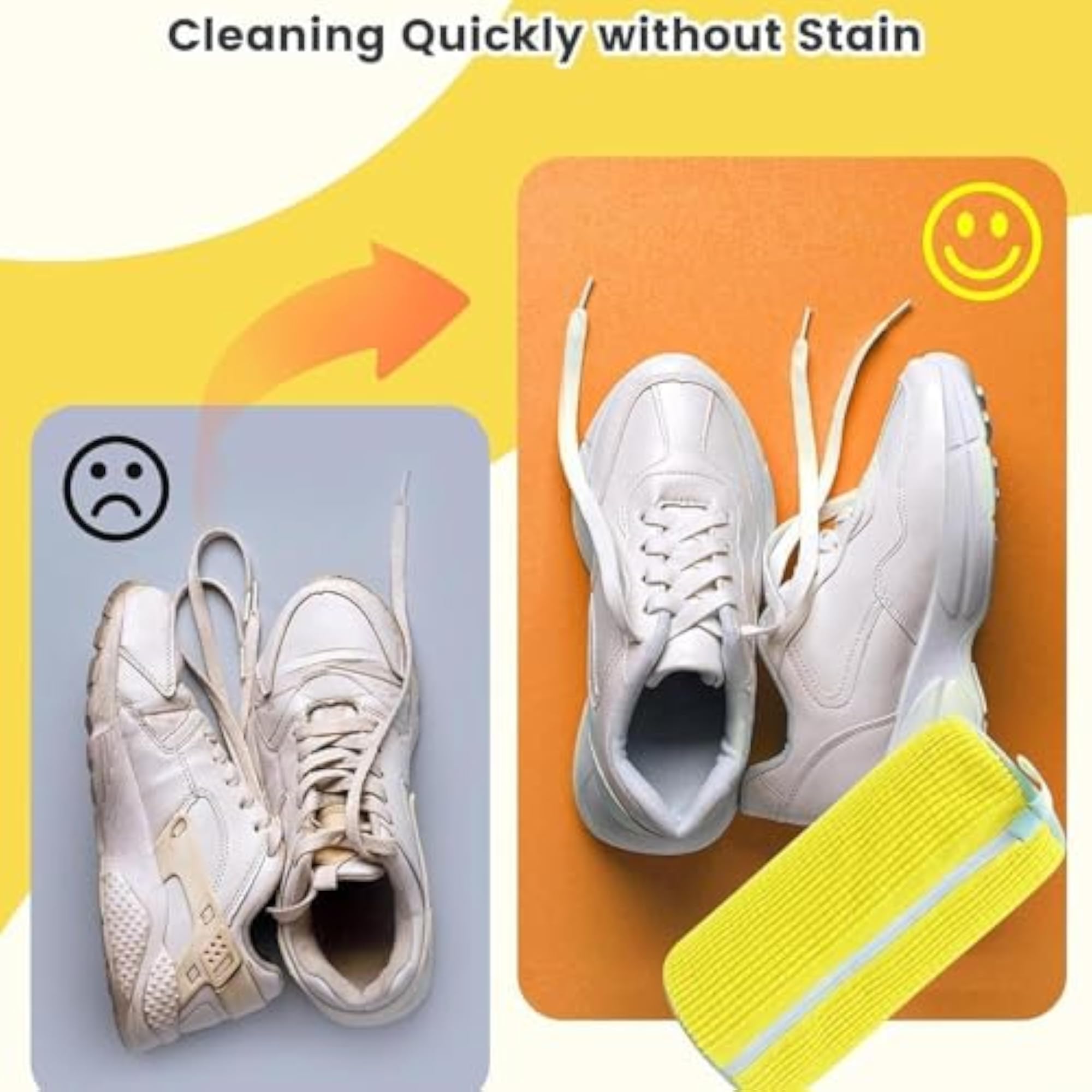 Shoe Washing Machine Bag for Canvas Shoes, Yellow