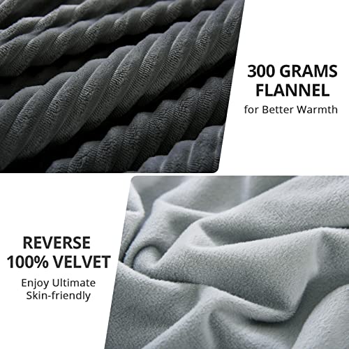 Hevumyi Velvet King Size Comforter Set 3 Pieces, Hypoallergenic Fleece Comforter With Down Alternative Fill, Luxury Cloud-Like Flannel Bedding Sets With 2 Pillowcases (Dark Grey, 102X90 Inch) #TOP5