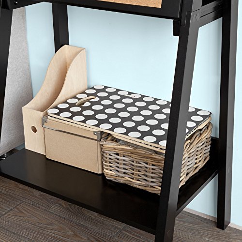 Haotian Modern Ladder Bookcase Made of Wood, Book Shelf,Stand Shelf, Wall Shelf (FRG115-SCH)
