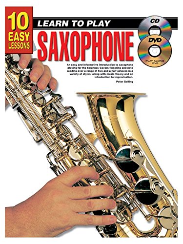 10 Easy Lessons: Learn To Play Saxophone - Sheet Music, Book, CD, DVD (Region 0)