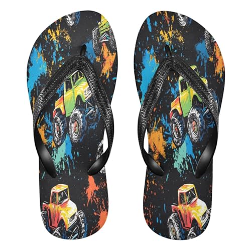 STAYTOP Graffiti Style Truck Flip Flops Sandals of Men's & Women's,Sandals Beach Slippers Shower Slides