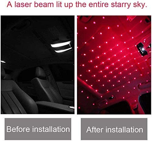 Image of WolkomHome USB Star Light Galaxy Night Sky Ambiance Laser Micro Projector Atmosphere Ambient Roof Ceiling Lights for Tata Indigo CS