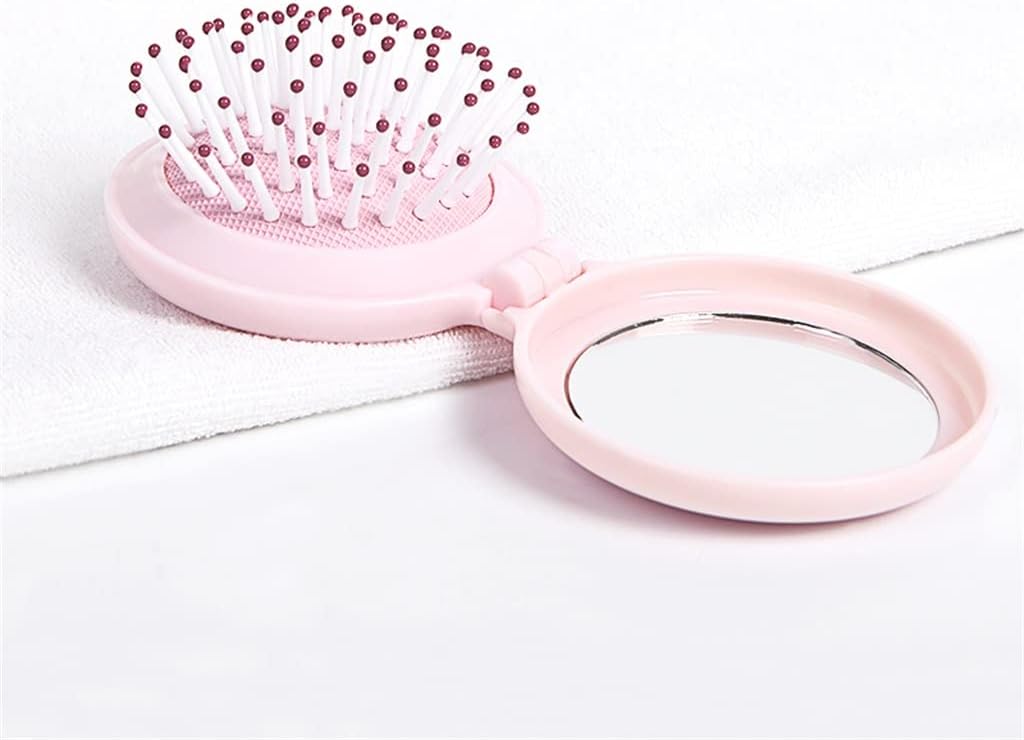 Clamshell Folding Girl Airbag Comb Mini Portable Hairdressing Makeup Use image 2