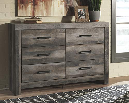 Wynnlow Rustic 6-Drawer Dresser in Weathered Gray - Image 3
