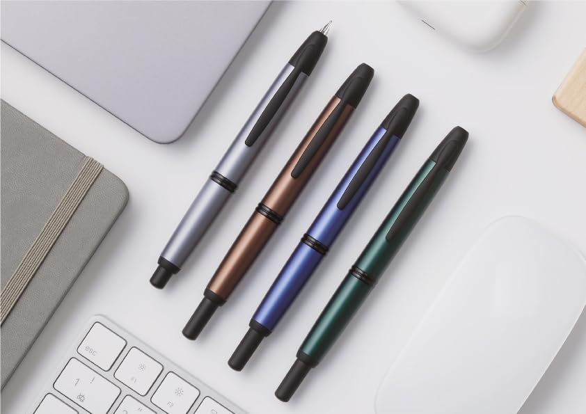 Amazon | PILOT 万年筆 キャップレス ノック式 金ペン F(細字) FCS1MSF