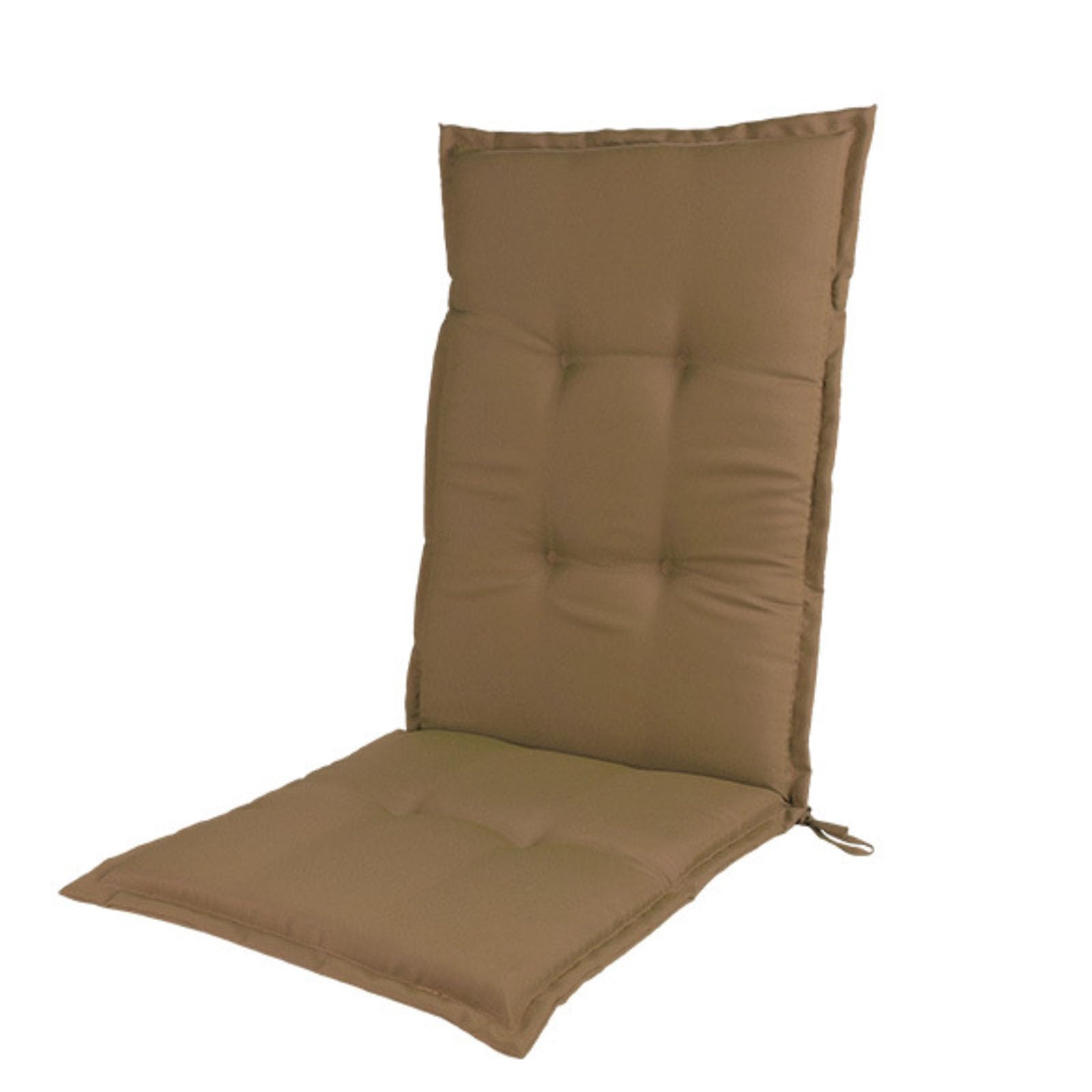 Cojín de patio al aire libre impermeable y con lazos para relajación ergonómica en el hogar
