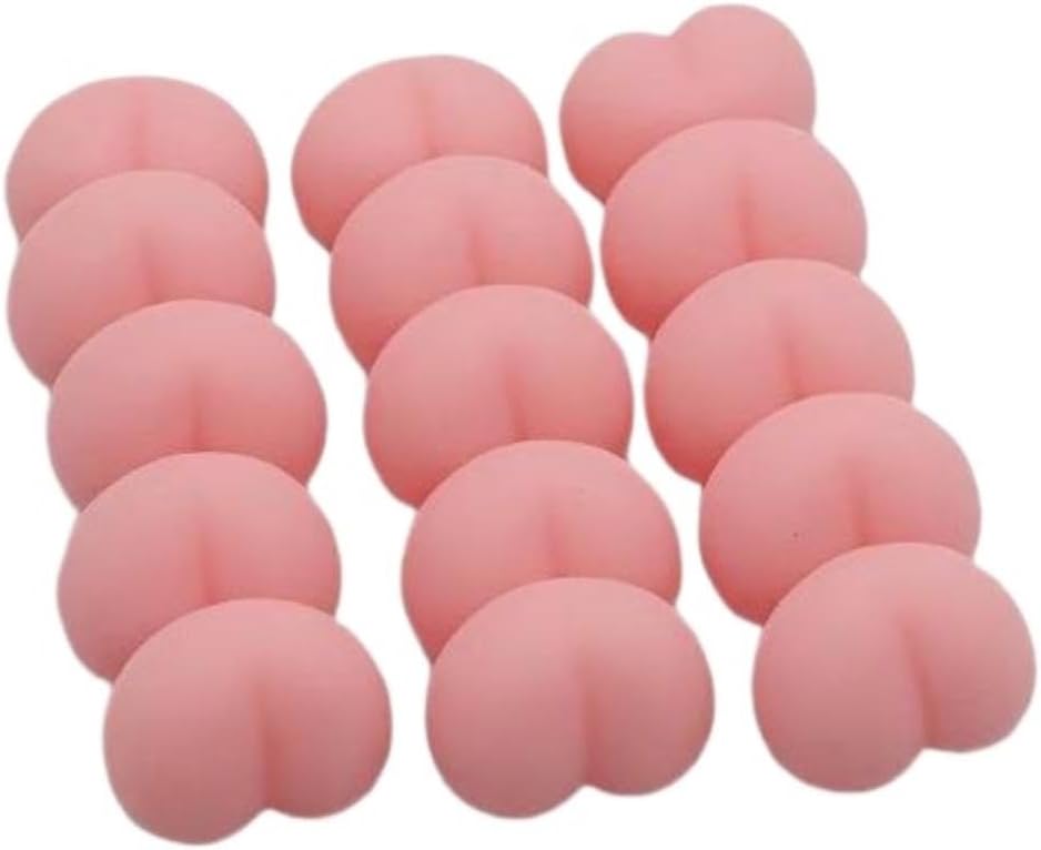 10Pcs Fun Noctilucent Butt Mochi Squishy Squeeze Stereo Relieve Stress Peach Bum Sticker Mobile Phone Decoration Accessories