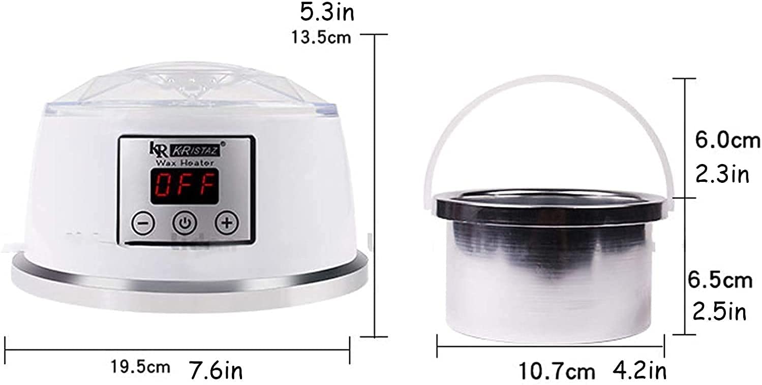 Feiyx Waxing Kit, Digital Wax Machine- Multi-Function Beauty Wax Machine, Led Display, Portable Inner Tank, Prevent Scalding, Adjustable Temperature,for Eyebrow, Facial, Armpit, Bikini