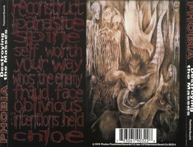 CD PHOBIA Destroying The Masses CD