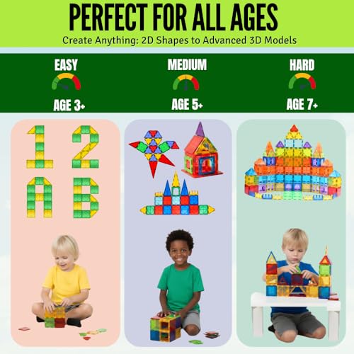 Image of Magnetic Tiles 100 pcs with 2 Cars, STEM Building Blocks for Kids, Educational Gift, Magnet Construction Toys for Toddlers, School Teacher Supplies, Classroom Must-Haves