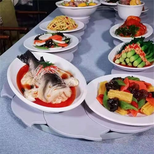 Obrotowy stół do serwowania żywności o 360° – regulowany stojak ekspozycyjny na naczynia i przekąski, idealny na imprezy gastronomiczne i do użytku domowego