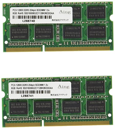 �A�h�e�b�N DDR3 1333/PC3-10600 SO-DIMM 8GB×2���g ADS10600N-8GW