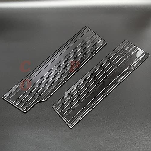 日産E26 NV350キャラバン セカンドドア ステップスカッフプレートガード ステッププロテクター ステップガード 二色 傷保護 ステンレス製 キャラバン内装パーツ 車を乗り降り時足元の傷から保護 (ブラックヘアライン)