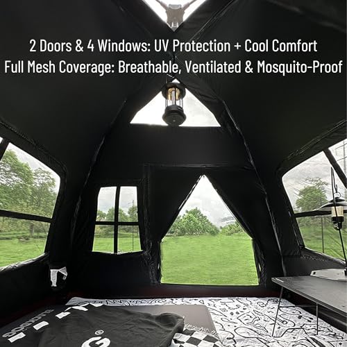 Carpa portátil para camping Windhike 4 personas 5m2 miniatura 5