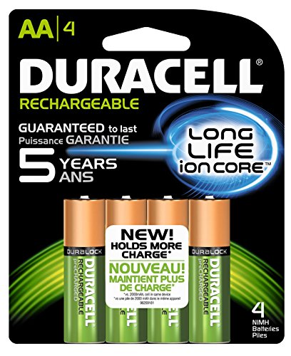 Duracell AA Duralock NIMH Rechargeable Batteries, (6 Packs of 4)