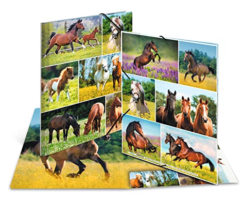 HERMA 19342 Portfolio Folder DIN A4 Animal Worlds Horse Meadow, Sturdy Cardboard - Image 4