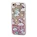 Keyihan Funda para iPhone 6 Plus y iPhone 6S Plus 5,5 Pulgadas Líquido Fluido Divertida Dinámico movediza Arena Transparente Anti-choques Carcasa Protectora Duro con Borde Suave (Unicornio Arcoiris)