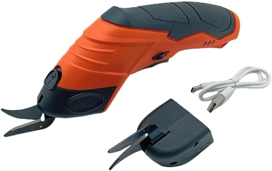 3.7V Rechargeable Electric Scissors Wireless Cutter Cutting Tools Cloth Carpet PVC Leather Cordless Sewing Shear