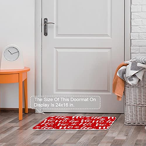 Tapis d'entrée Hohoho lavable pour garder une maison propre à Noël - 6