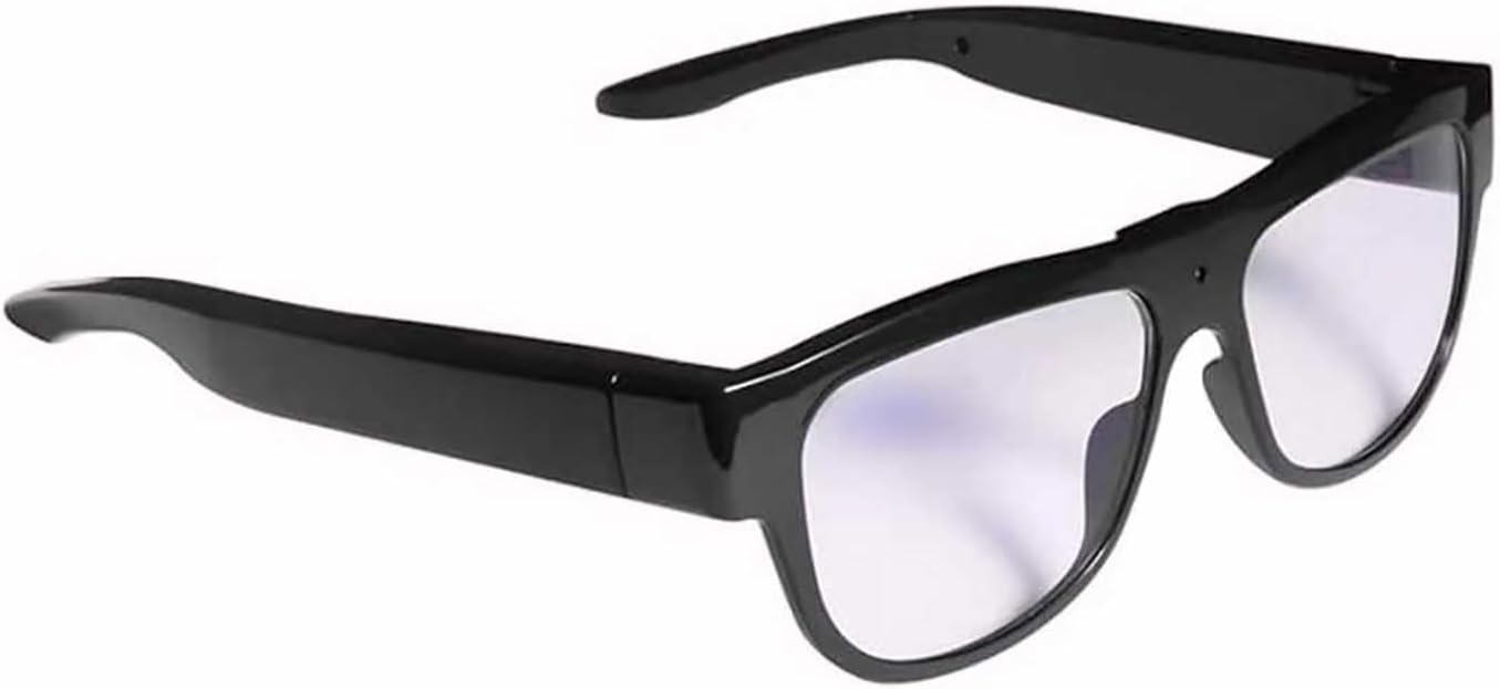 Camera Glasses Smart Video Glasses,HD 1080p Recording Outdoor Sport Glasses with Camera Wearable Eyeglass Built-in 32G Memory Card，Perfect for Outdoor Travel, Driving, and Hiking.