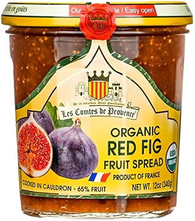 Fig Jam Spread USDA Organic Preserve – 12 oz / 340 g – Made in France Traditional Jam Non GMO Gluten Free