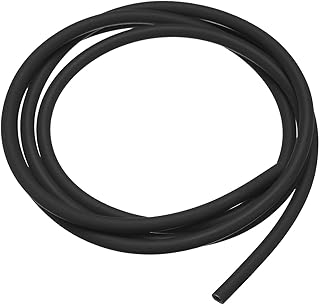 Tool parts Natural Latex Rubber Tubing 1.8mm ID 4.2mm OD 3.3ft Black Highly Elastic